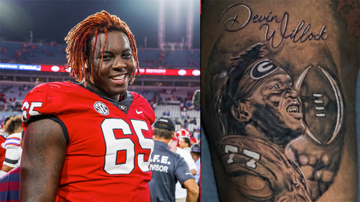 Georgia offensive tackle Amarius Mims explains thought behind Devin Willock  tattoo