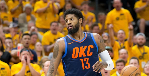 Paul George talks MVP and models new Thunder statement jersey at Nike event  