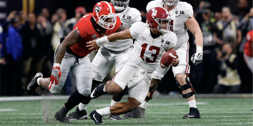 Dolphins QB Tua Tagovailoa follows through on bet, wears UGA gear