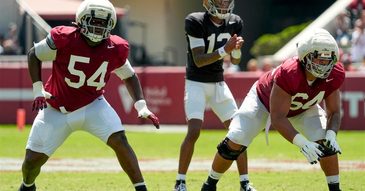 Alabama closing in on starting offensive line; right tackle has clear favorite