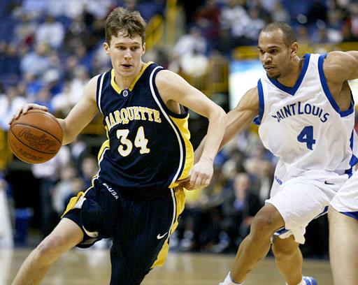 Marquette guard Darius Johnson-Odom reacts following their 80-75