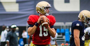 Notre Dame freshmen take the field for practice on Aug. 9 Notre Dame freshmen take the field for practice on Aug. 9
