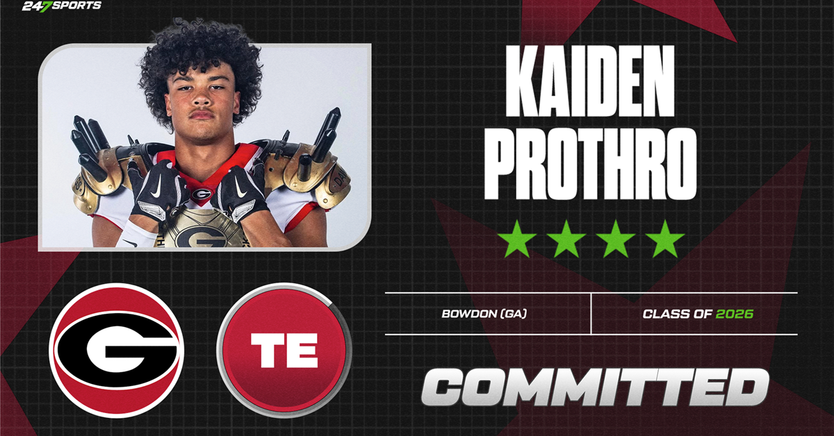 Versatile top-50 TE Kaiden Prothro commits to Georgia over Texas ...