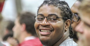 Razorbacks finding stability up front from Gibson Razorbacks finding stability up front from Gibson