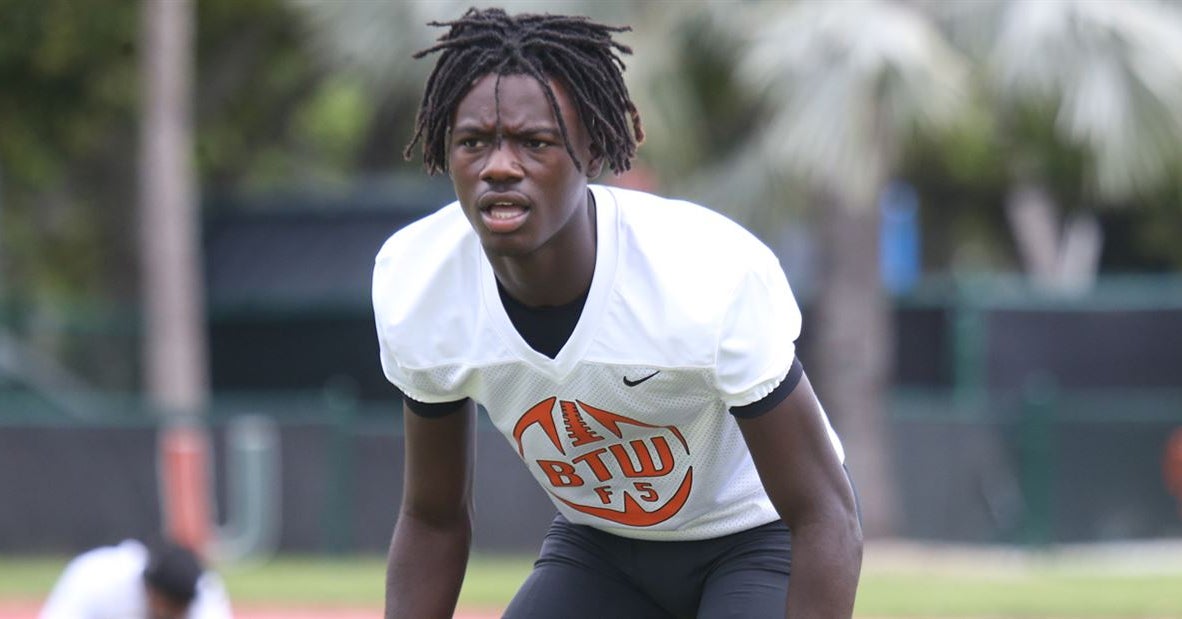 VIDEO: Miami target CB Ben Hanks Jr. at Miami 7-on-7 camp