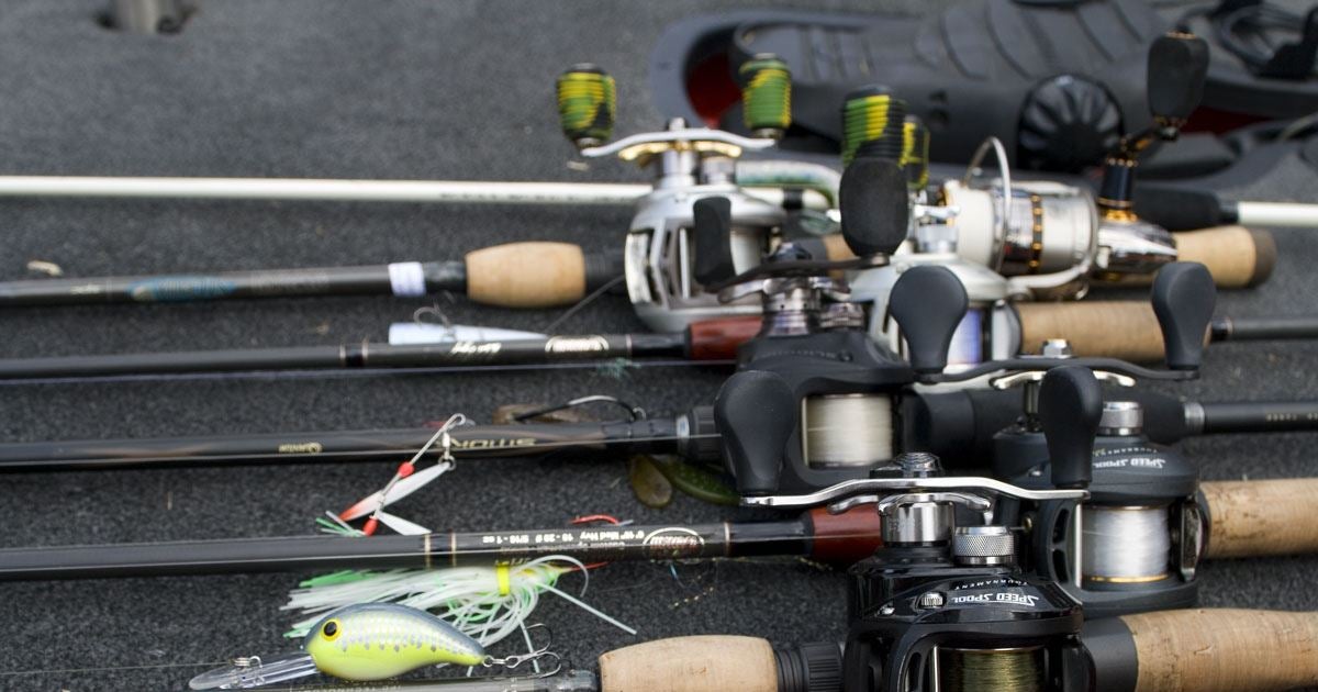 6 Rod and Reel Bass Fishing System: Reels