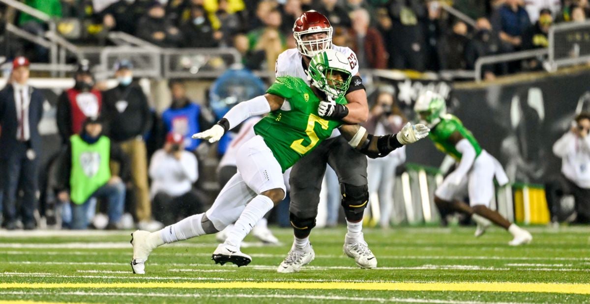 Detroit Lions' Penei Sewell: Oregon's Kayvon Thibodeaux 'has it all'