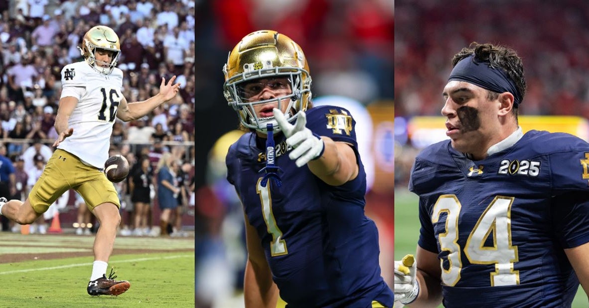 Nine Notre Dame Football Players Named to AP’s All-College-Football Playoff Team