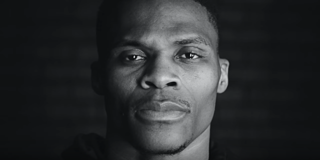 russell westbrook black and white