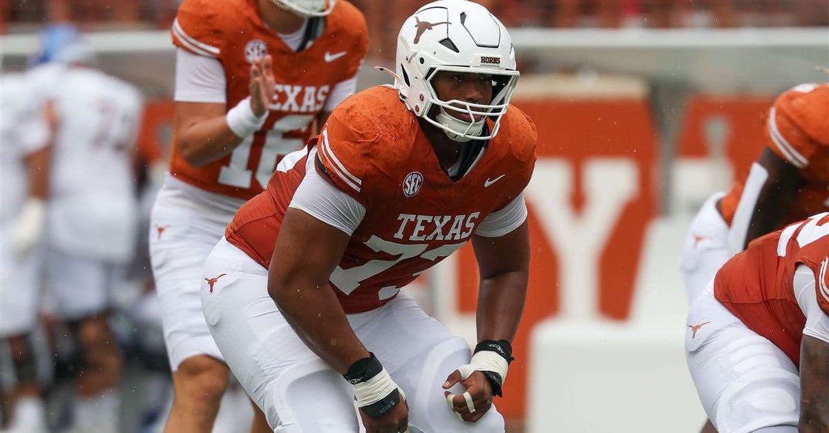 12 questions facing Texas football in 2026: No. 6 -- How will Brandon Baker fare moving inside to right guard