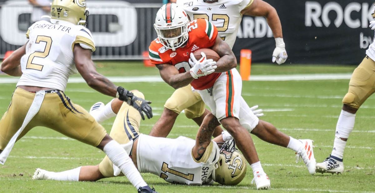 XFL Center on X: D.C. Defenders sign RB Cam'Ron Harris. Harris played  college ball at Miami, where he ran for 1,794 yards on 339 carries in 38  games before going undrafted in