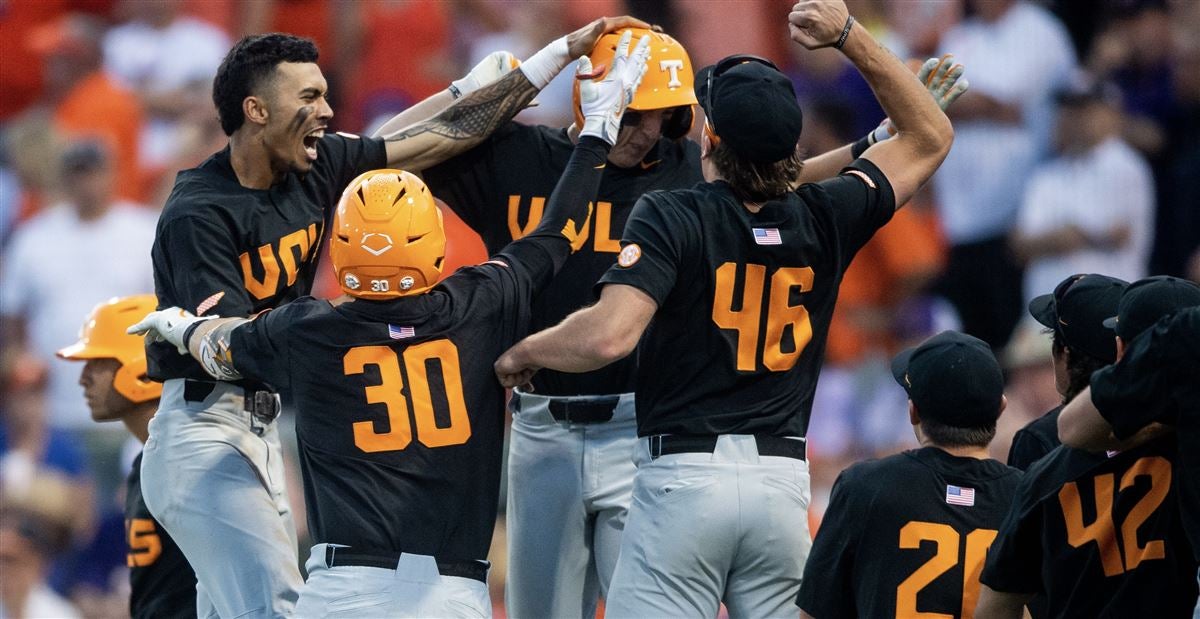 NCAA Baseball Jersey Maui Ahuna Tennessee Volunteers #2 Orange 2023 College World Series