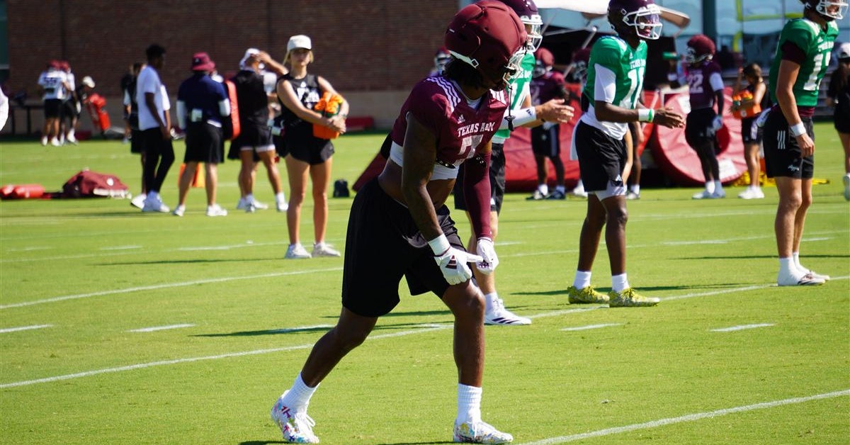 Everything Texas A&M WR Isaiah Horton said in his media availability following fall camp practice