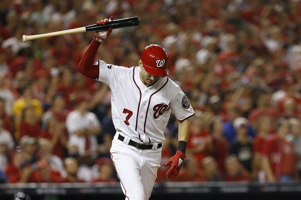 Trea Turner Celebrates World Series Victory with Tuffy Helmet On - Pack  Insider