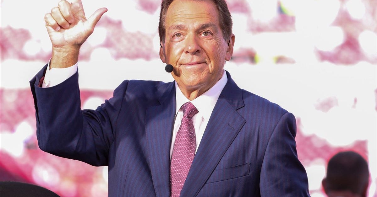 Nick Saban reacts to Alabama's come-from-behind playoff win over Oklahoma