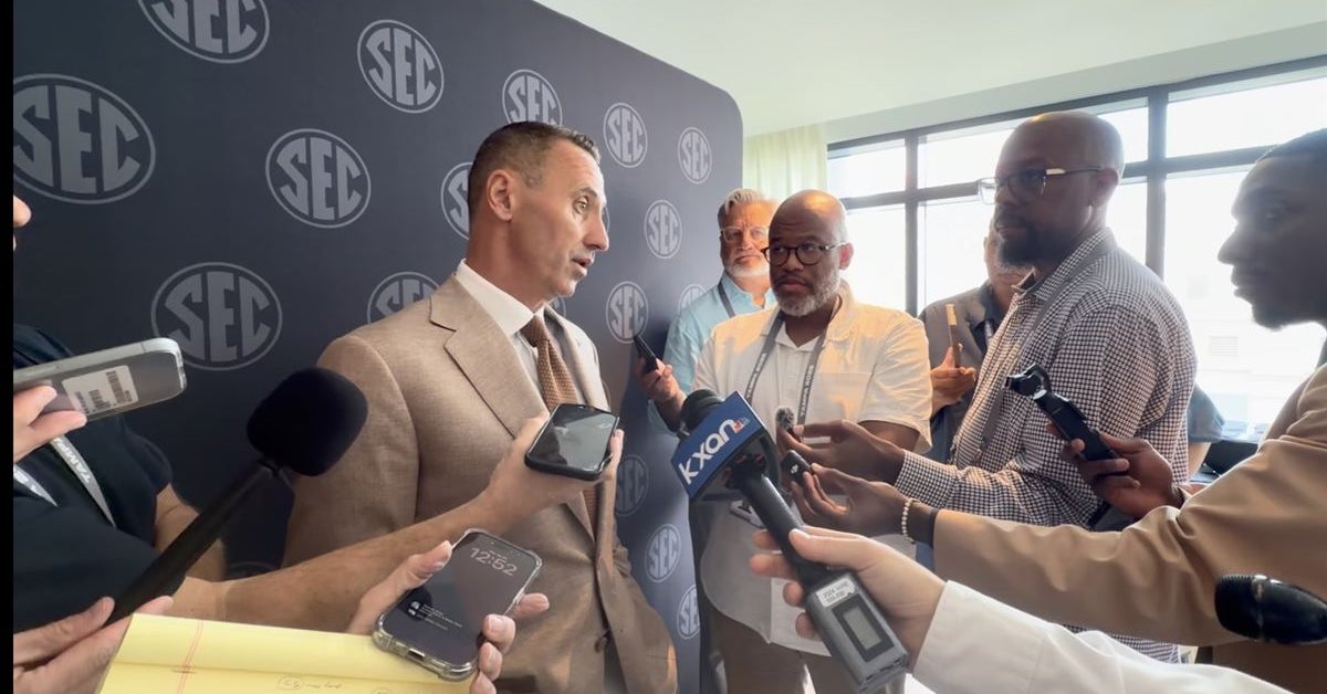 VIDEO: Steve Sarkisian's off-podium media availability at 2026 SEC Media Days