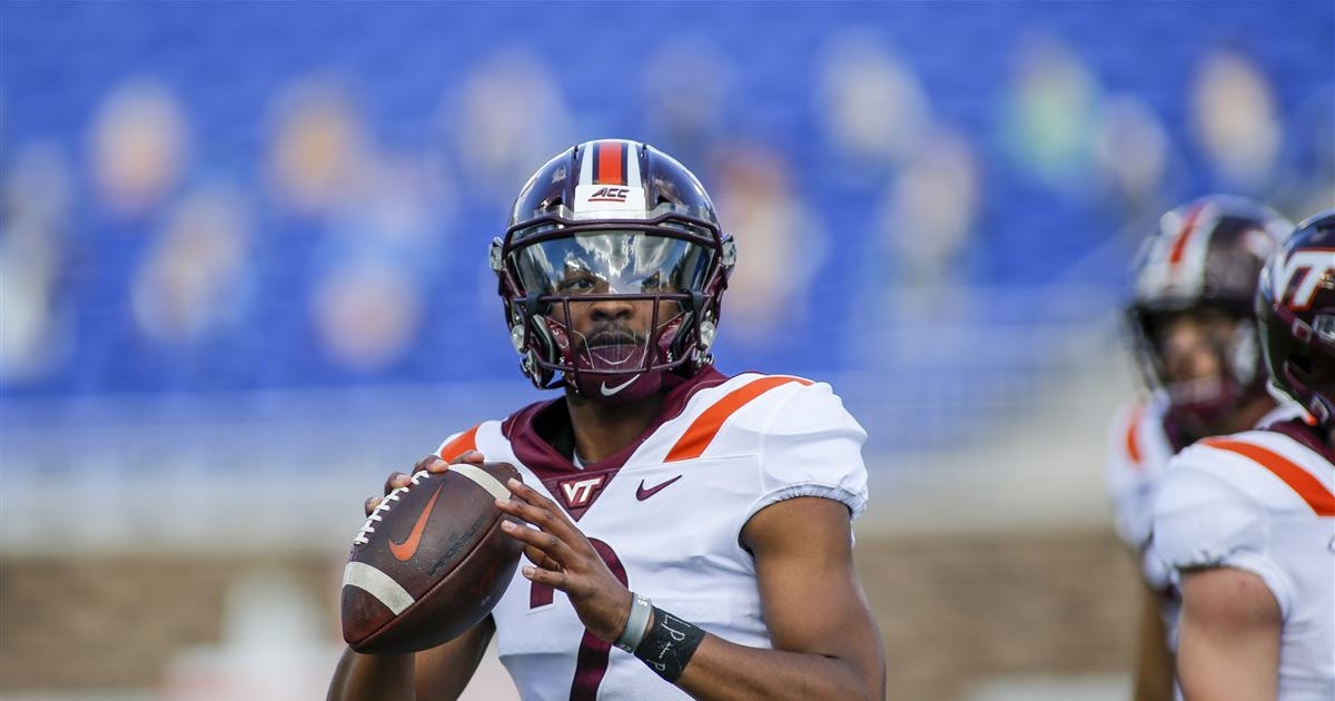 Virginia Tech Hokies QB Hendon Hooker a 