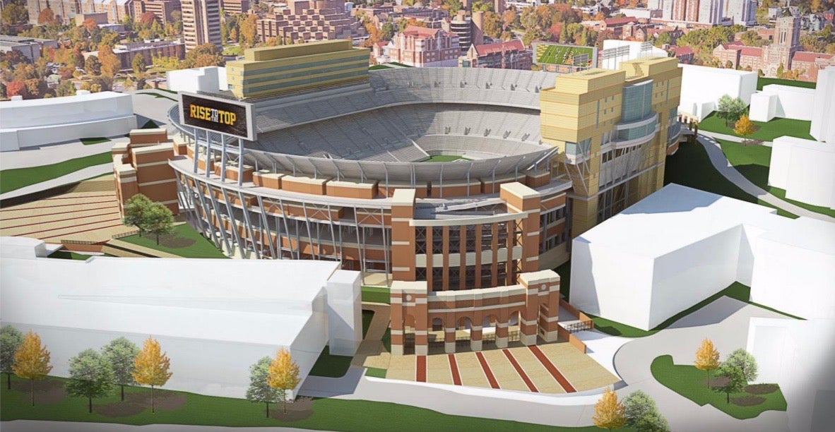 Neyland Stadium jumbotron receives upgrades