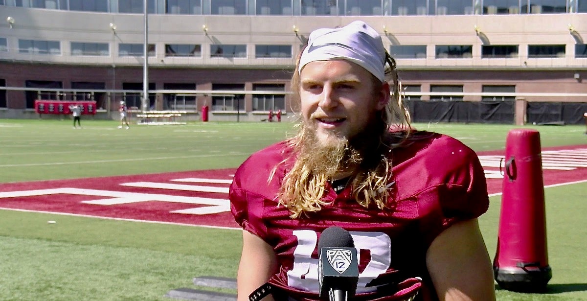 'Mountain Man' Billy Riviere breaks down role of tight end in WSU Coug Raid