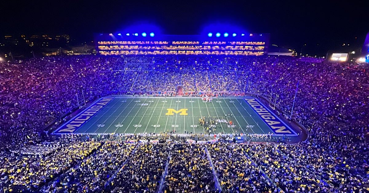 Watch: Michigan Stadium sings Mr. Brightside under the lights at the ...