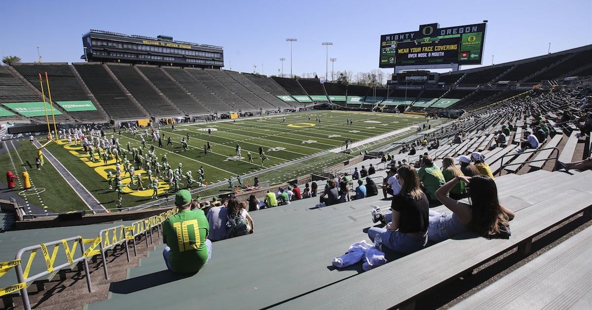 Oregon Spring Game will no longer be allowed to host fans due to local health restrictions