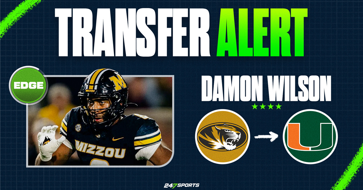 Missouri EDGE Damon Wilson II is transferring to Miami