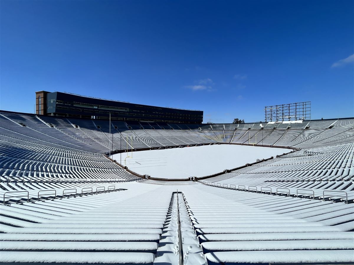 Photos: Michigan Stadium Scoreboard Improvement Project Continues To ...