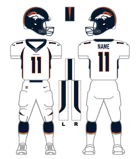 broncos uniforms today