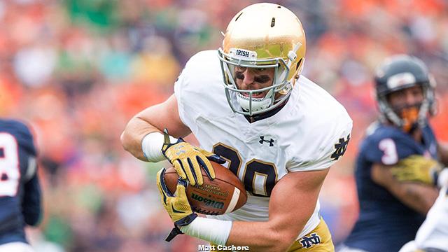 Notre Dame in the NFL: Durham Smythe has TD catch vs. Texans