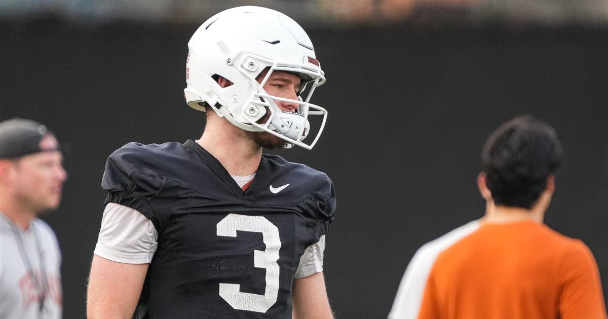 Texas football coach Steve Sarkisian: Quinn Ewers 'growing into Year 2 ...