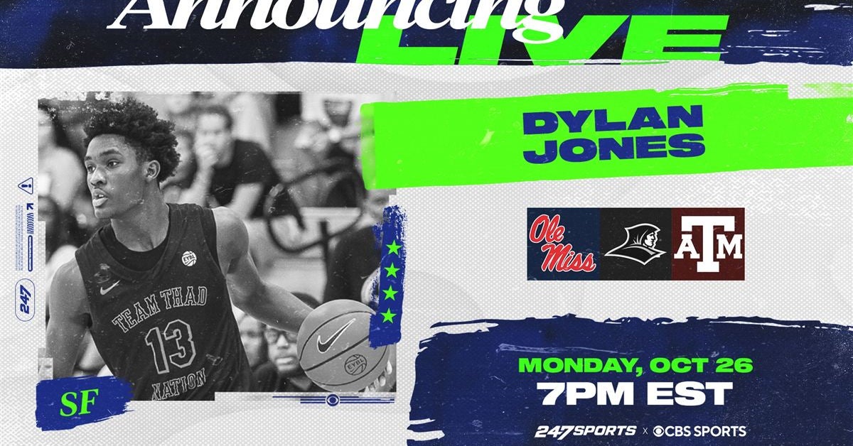 Top-40 senior Dylan Jones down to three, will announce live on CBS Sports College Basketball YouTube Channel