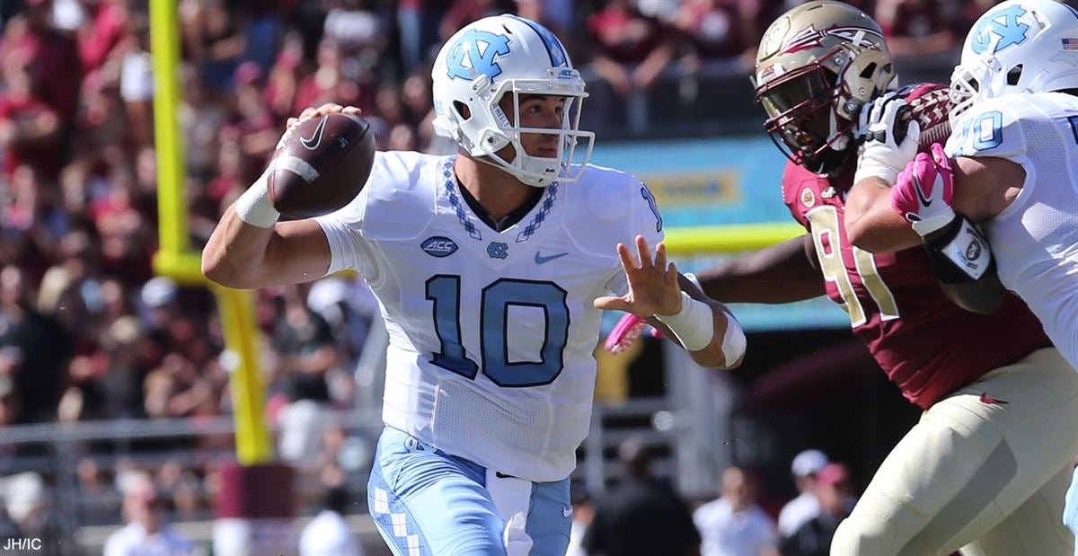 North Carolina Tar Heels Jersey #10 Mitchell Trubisky Football Blue