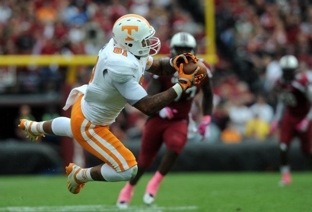 Mychal Rivera hopes to be quietly effective at tight end for Tennessee