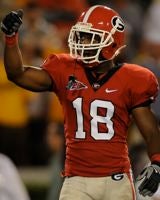 BACARRI RAMBO GEORGIA BULLDOGS 8X10 HIGH GLOSSY SPORTS ACTION PHOTO (Q)