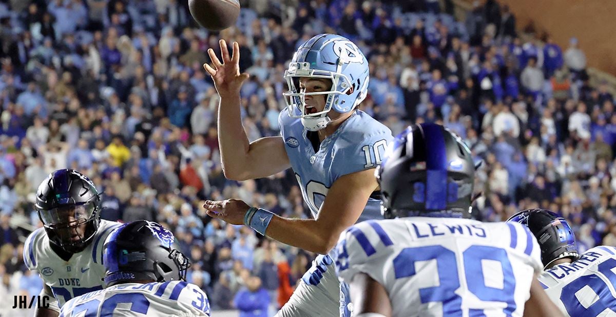 UNC quarterback Drake Maye Delivers ‘Fairy-Tale Ending’ to Deny Duke