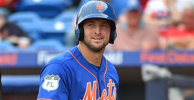 sale New York Mets #15 Tim Tebow White Blue StripFinal score: Mets