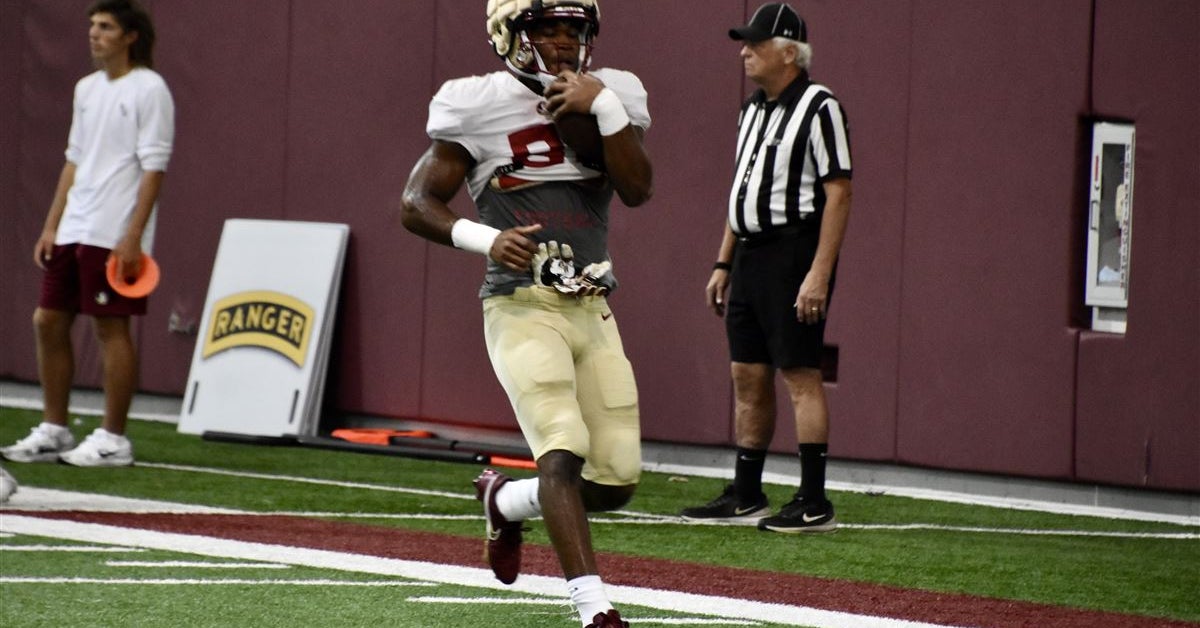 WATCH: FSU WR Joshua Burrell building speed