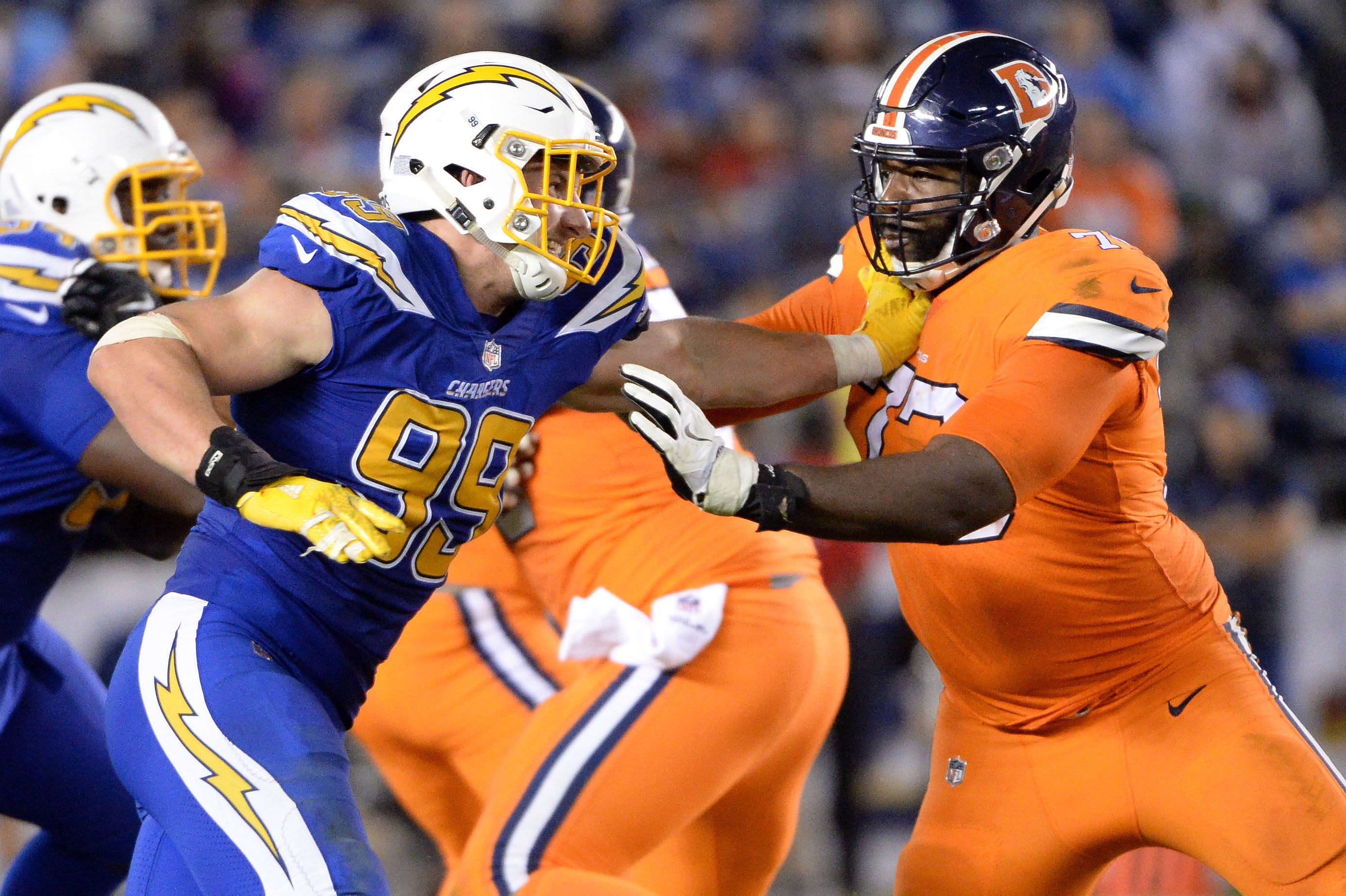 15 photos of the Broncos and Chargers' gorgeous 'Color Rush