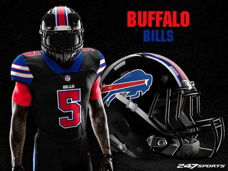 buffalo bills black uniforms