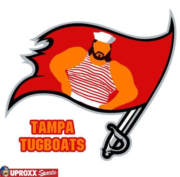 NFL logos reinvented as wrestlers: Forget 'Dolphins,' enter Miami Rocks