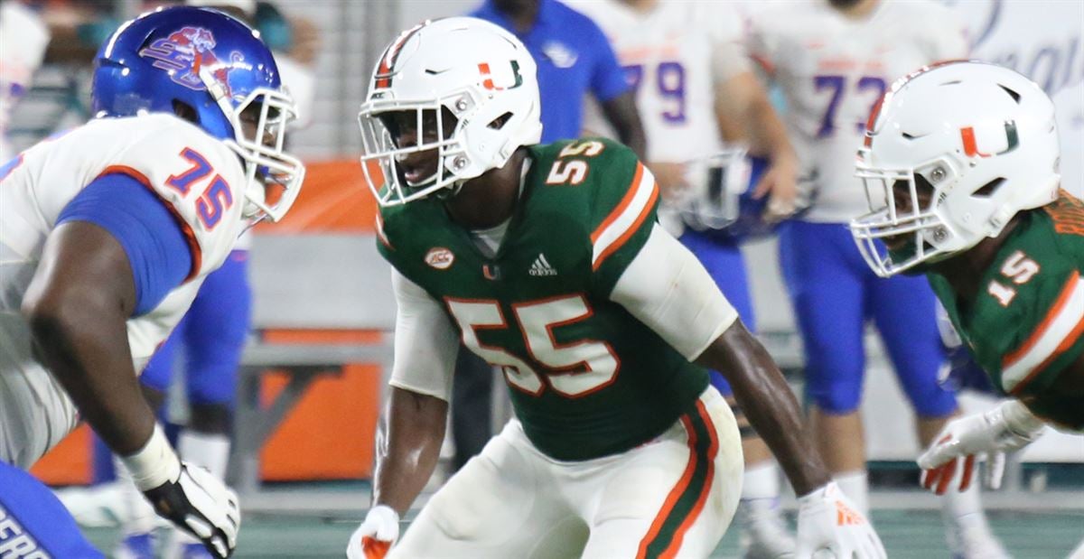 Miami Hurricanes LB Shaq Quarterman (@shaq_da_gr8 ) has been