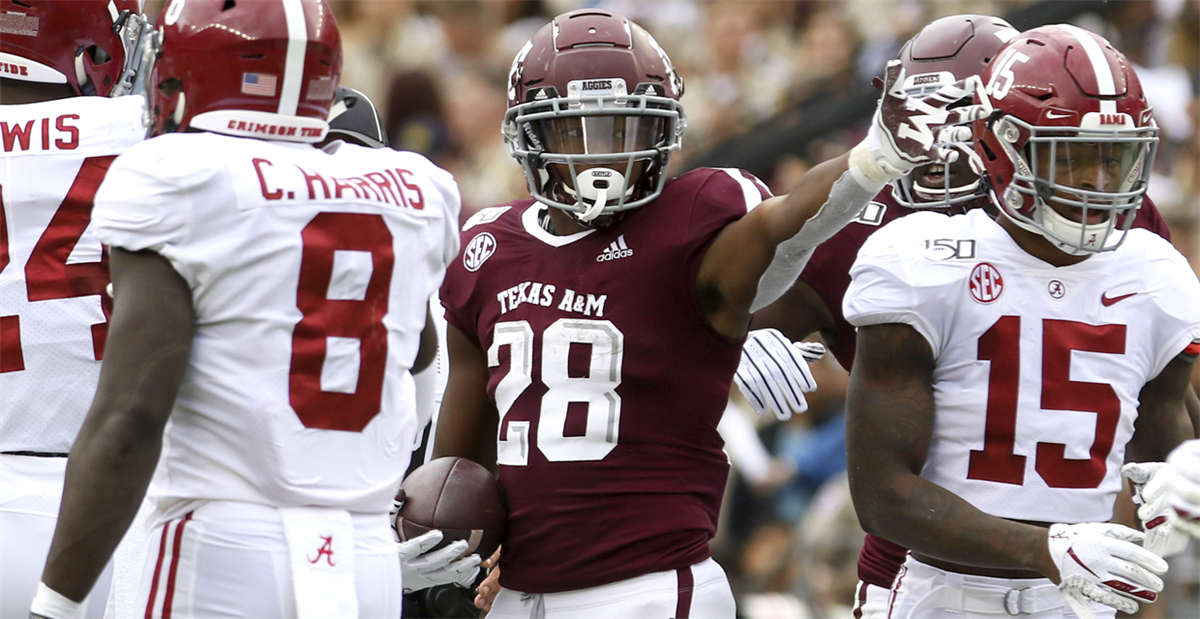 LOOK: Former Texas A&M Aggies Running Back Isaiah Spiller in Full Los  Angeles Chargers Gear - Sports Illustrated Texas A&M Aggies News, Analysis  and More