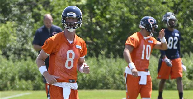 Chase Claypool Signs Old Mitch Trubisky Jersey at Soldier Field