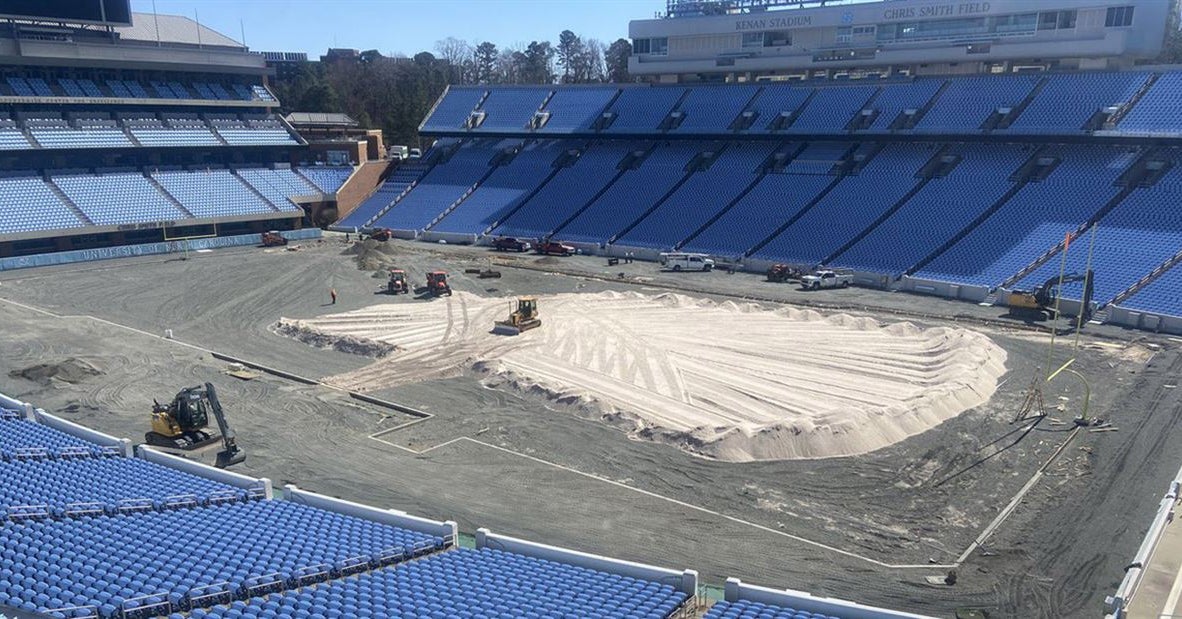 Kenan Stadium Nears Final Stages of Grass Conversion Kenan Stadium Nears Final Stages of Grass Conversion