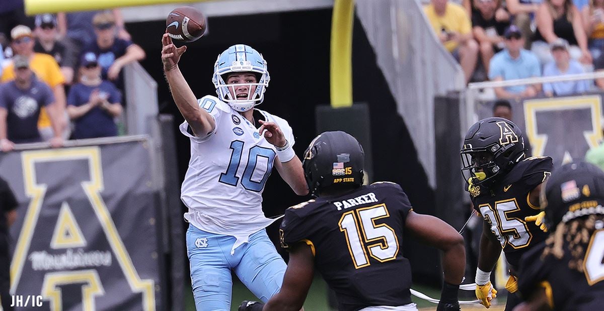 UNC's Drake Maye Wins ACC Quarterback & Rookie Of The Week Honors