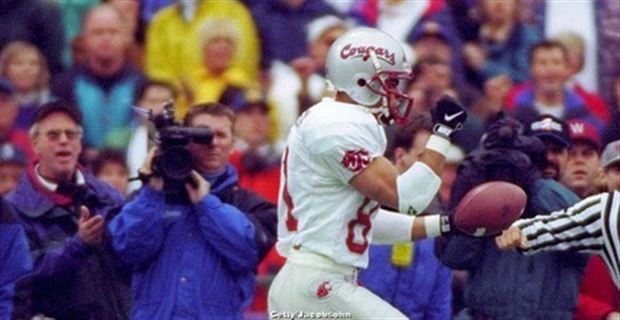 Lot Detail - 12/29/1992 Drew Bledsoe Washington State University Cougars  Copper Bowl Game-Used Road Jersey