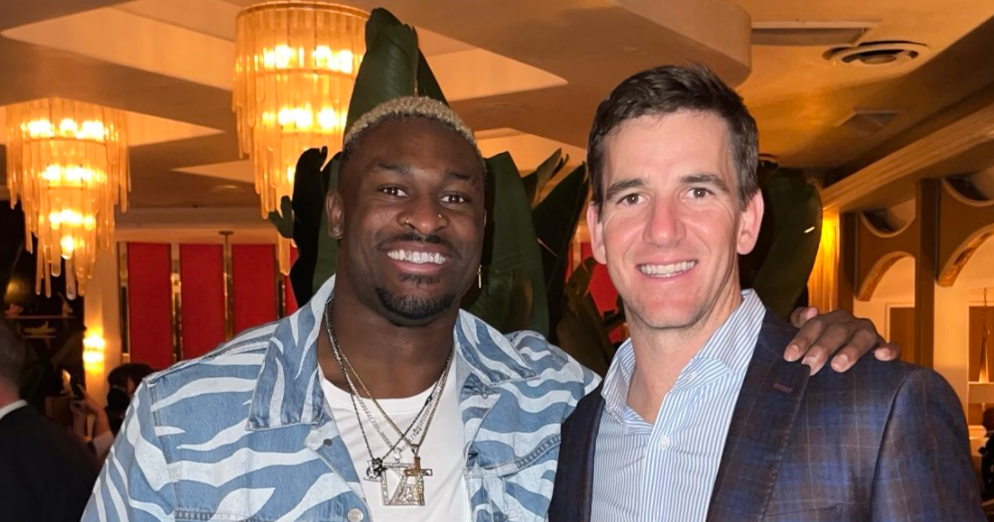 Eli Manning's tweet, photo with DK Metcalf mentioning Ole Miss football