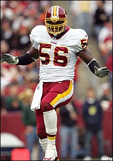 Washington Redskins don't want LaVar Arrington referring to himself as ' Redskins Great'