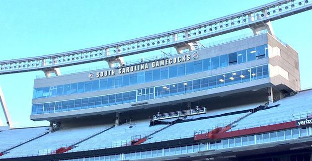 Look: New Williams-brice Press Box Letters Installed