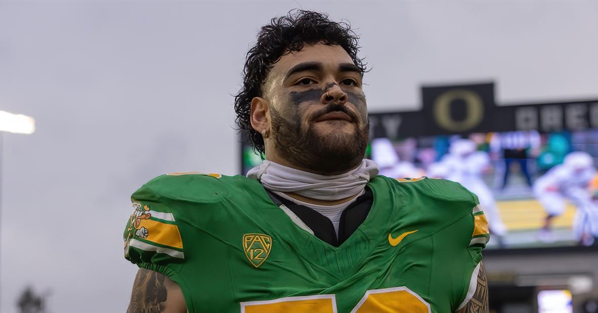 Oregon NT Popo Aumavae opting out of Fiesta Bowl, preparing for 2024 NFL Draft